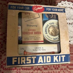 Vintage Supreme First Aid Kit.